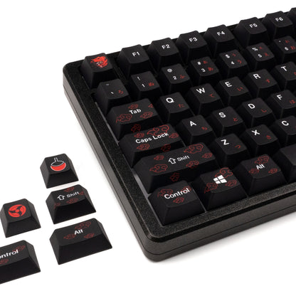 Naruto Uchiha Itachi Japanese Thick Cherry PBT Keycaps 1.7mm