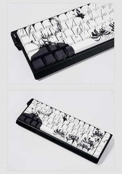 Tokyo Ghoul Jin Muyan Manga Series Side Backlit Cherry PBT Keycaps