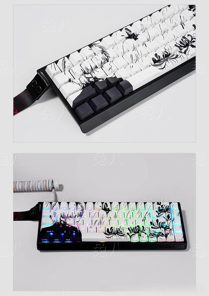 Tokyo Ghoul Jin Muyan Manga Series Side Backlit Cherry PBT Keycaps