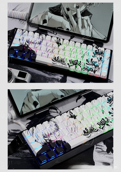 Tokyo Ghoul Jin Muyan Manga Series Side Backlit Cherry PBT Keycaps