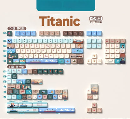 TITANIC PREMIUM MDA Extended PBT Keycaps