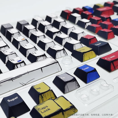 Comics Style Manga V3 Cherry PBT Keycaps