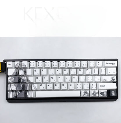 Zero Two Darling Cherry PBT Japanese High Quality Keycaps