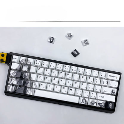Zero Two Darling Cherry PBT Japanese High Quality Keycaps