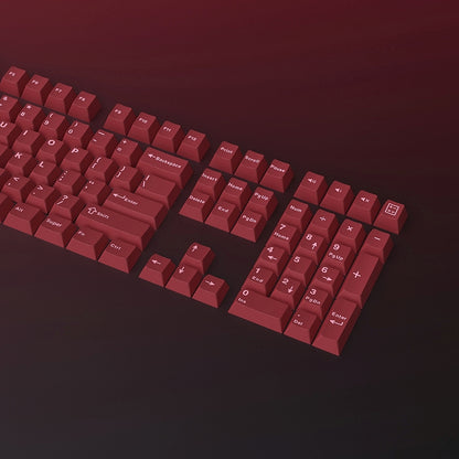 White Red Cherry Doubleshot PBT Keycaps Bag Packaging