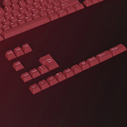 White Red Cherry Doubleshot PBT Keycaps Bag Packaging