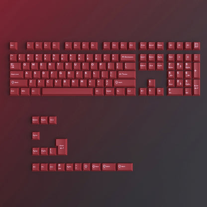 White Red Cherry Doubleshot PBT Keycaps Bag Packaging