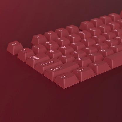 White Red Cherry Doubleshot PBT Keycaps Bag Packaging