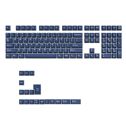 Blue White Cherry Doubleshot PBT Keycaps
