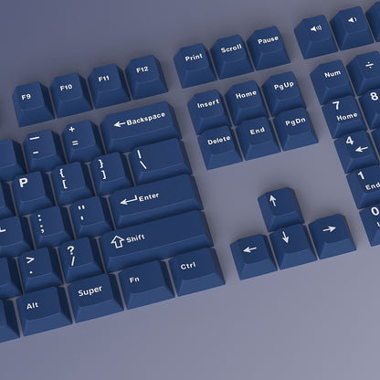 Blue White Cherry Doubleshot PBT Keycaps