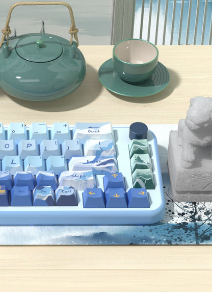 Lakes Mountains Premium Cherry PBT Extended Keycaps