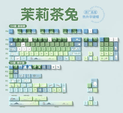 Landscape Painting Premium Cherry PBT Extended Keycaps