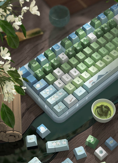 Landscape Painting Premium Cherry PBT Extended Keycaps