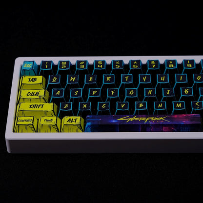 Cyberpunk Comic Style Cherry PBT Keycaps