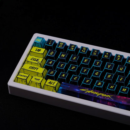 Cyberpunk Comic Style Cherry PBT Keycaps