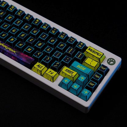 Cyberpunk Comic Style Cherry PBT Keycaps
