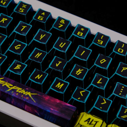 Cyberpunk Comic Style Cherry PBT Keycaps