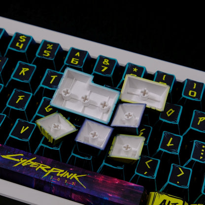 Cyberpunk Comic Style Cherry PBT Keycaps