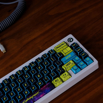 Cyberpunk Comic Style Cherry PBT Keycaps