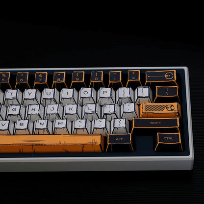 Virtual War Comic Style Cherry PBT Keycaps