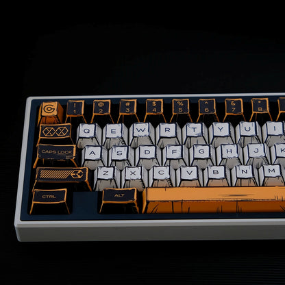 Virtual War Comic Style Cherry PBT Keycaps