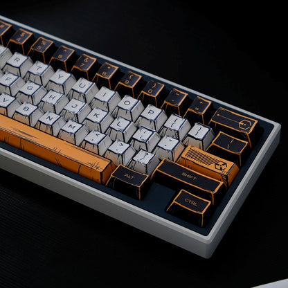 Virtual War Comic Style Cherry PBT Keycaps
