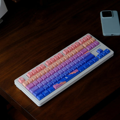 Stars Moon Cherry PBT Keycaps