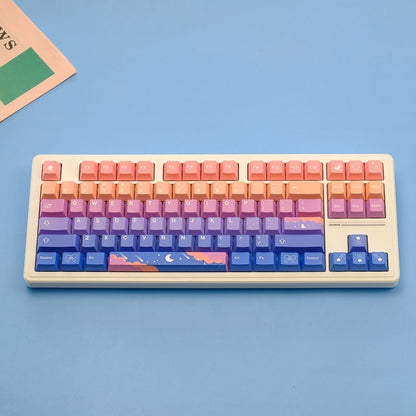 Stars Moon Cherry PBT Keycaps