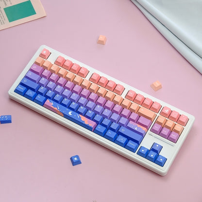 Stars Moon Cherry PBT Keycaps