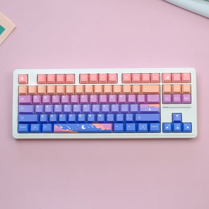 Stars Moon Cherry PBT Keycaps