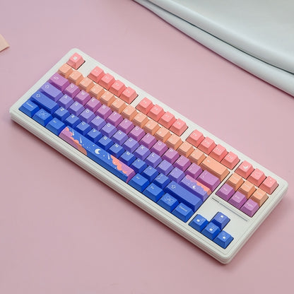 Stars Moon Cherry PBT Keycaps
