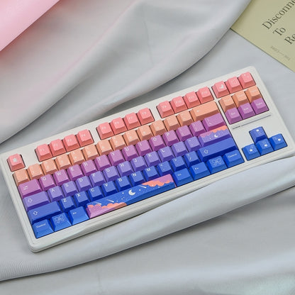 Stars Moon Cherry PBT Keycaps