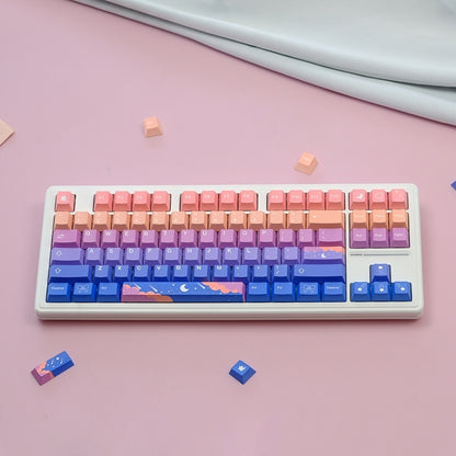 Stars Moon Cherry PBT Keycaps