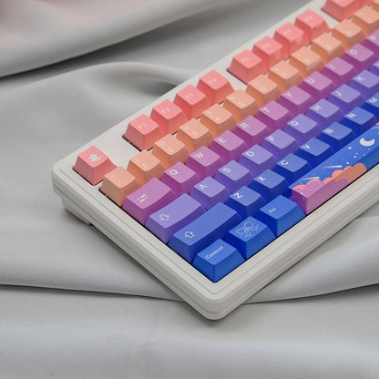 Stars Moon Cherry PBT Keycaps