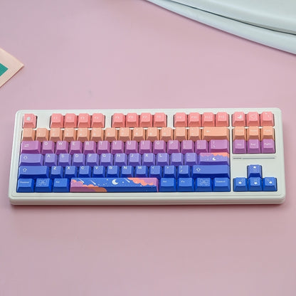 Stars Moon Cherry PBT Keycaps