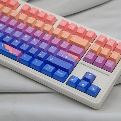 Stars Moon Cherry PBT Keycaps