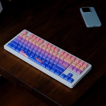 Stars Moon Cherry PBT Keycaps
