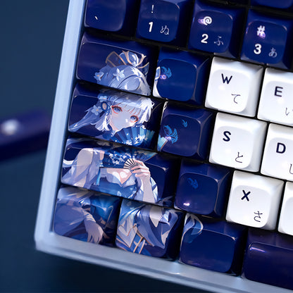 Ceramic Coated Glossy Genshin Impact Japanese XDA PBT Keycaps