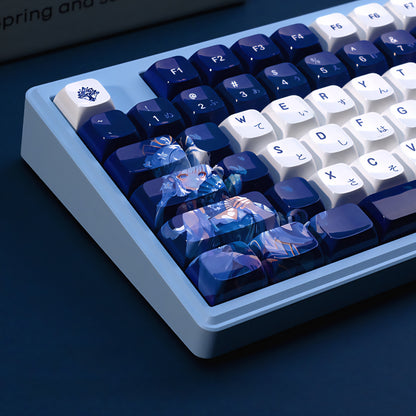 Ceramic Coated Glossy Genshin Impact Japanese XDA PBT Keycaps