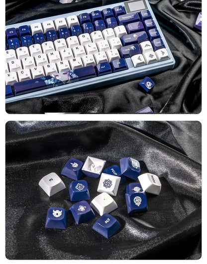 Ceramic Coated Glossy Genshin Impact Japanese XDA PBT Keycaps