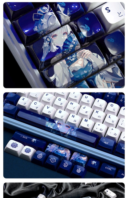 Ceramic Coated Glossy Genshin Impact Japanese XDA PBT Keycaps