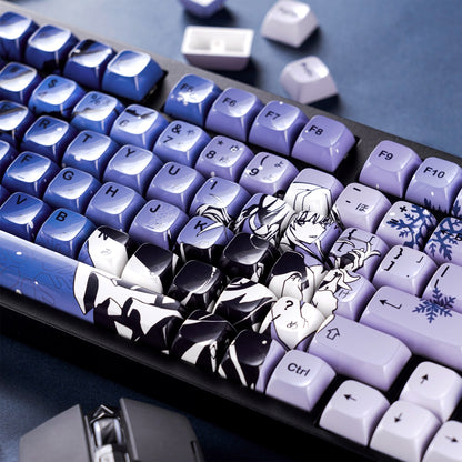 Ceramic Coated Glossy Unicorn Kafka Honkai Star Rail Japanese XDA PBT Keycaps
