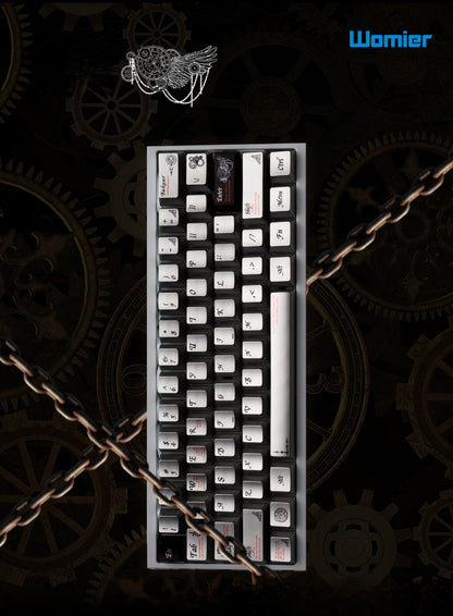 PREMIUM Time Metallic Coated Chery PBT Keycap Set