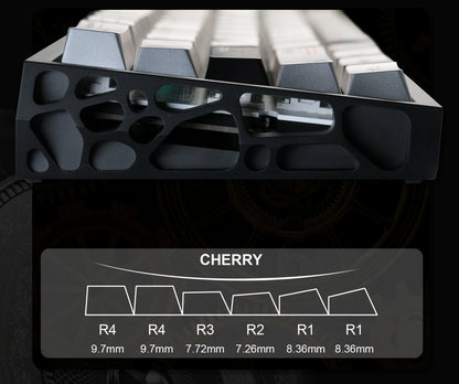 PREMIUM Time Metallic Coated Chery PBT Keycap Set