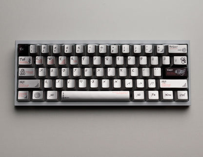PREMIUM Time Metallic Coated Chery PBT Keycap Set
