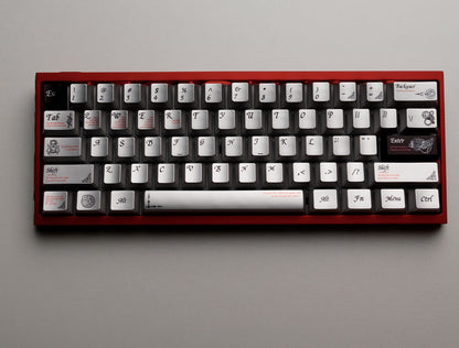 PREMIUM Time Metallic Coated Chery PBT Keycap Set