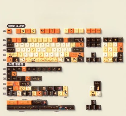 Hufflepuff Harry Potter Premium Cherry PBT Extended Keycaps
