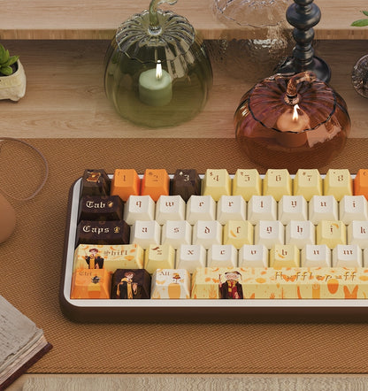 Hufflepuff Harry Potter Premium Cherry PBT Extended Keycaps