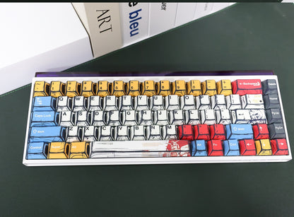 Comic Manga Gundam Cherry PBT Keycaps