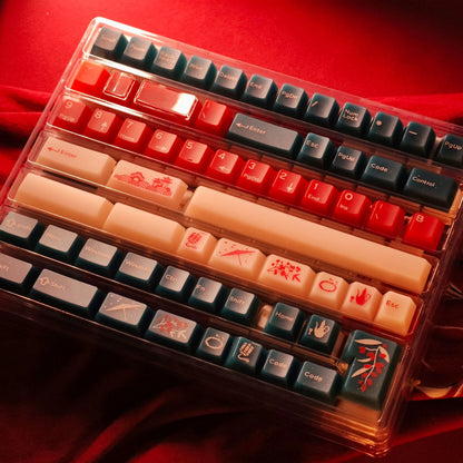 FROST Red Bean Cherry Profile Matte Smooth 173 Keycaps